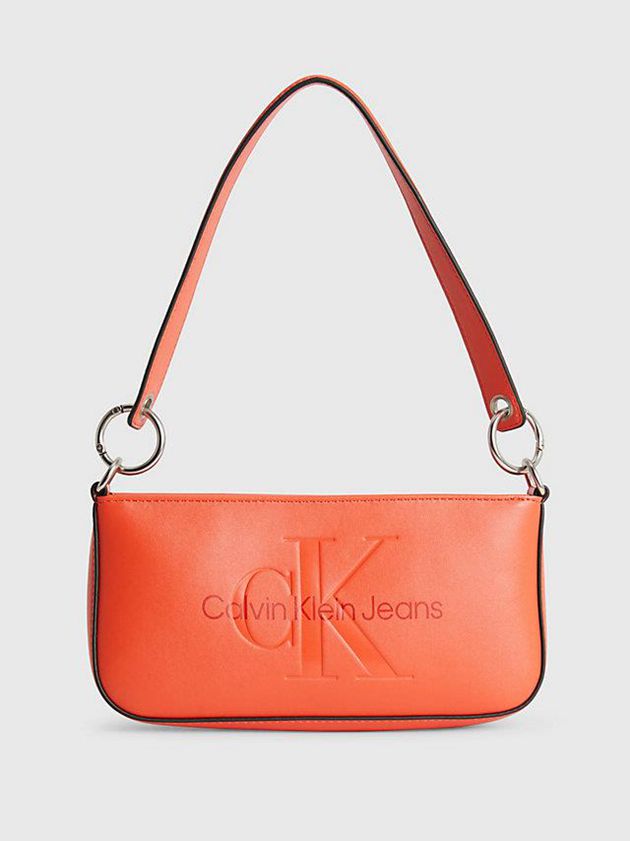 Calvin Klein USA Shoulder Womens Bag Orange 0964587-ZU